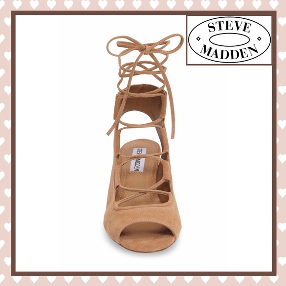 Steve Madden Suede Lace-up Block Heel sandals ❤️ - Picture 2 of 8